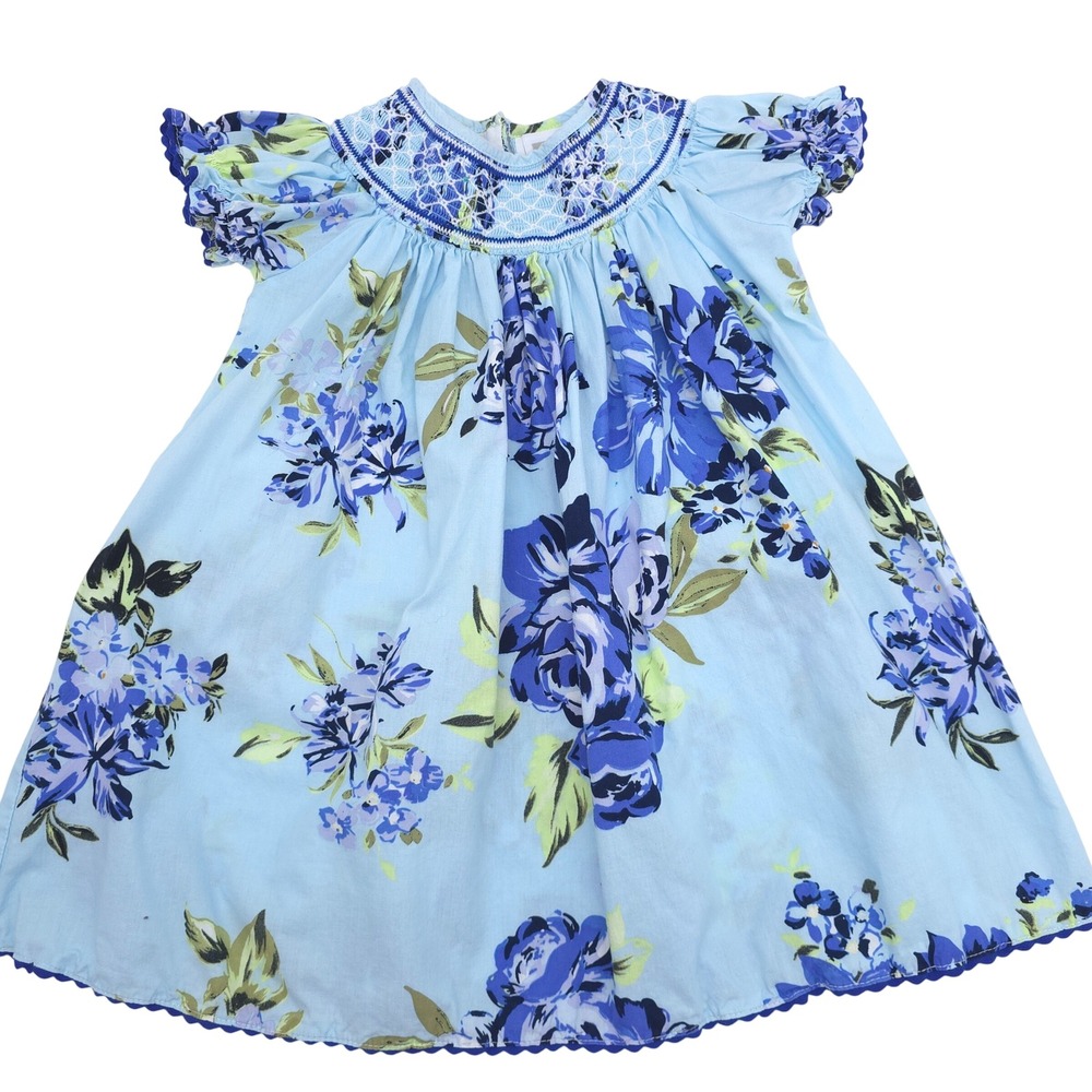 Lil Cactus Floral Smocked Dress Toddler Girl Size 2T